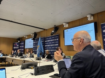 Wolfgang Grisold speaking at the WHO Mental Health Forum 2024